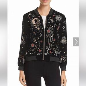 JOHNNY WAS Med VELVET CALISTO BOMBER JACKET from Bloomingdale’s worn 2Xs 🎄GIFT🎄